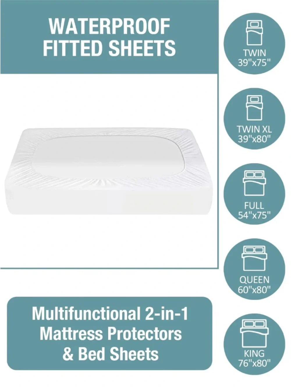 Bedecor waterproof twin mattress cover Perfect condition
